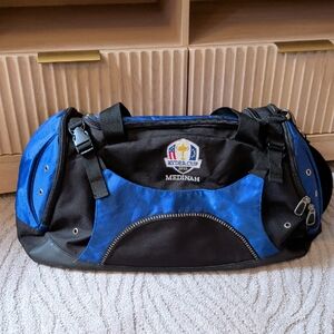 Medinah Ryder Cup Golf Black and Blue Duffel Bag